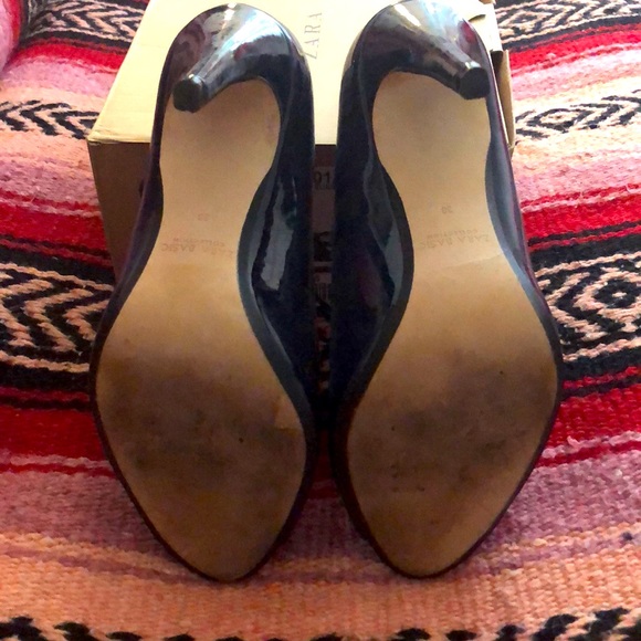 Zara Patent Lace-Up Sandals - Picture 4 of 6